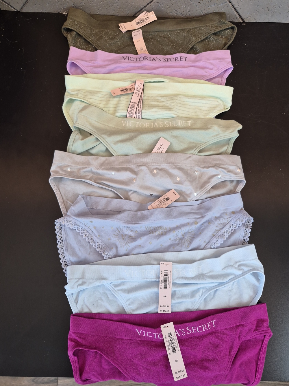 8 NWT Victoria's Secret Assorted Color Bikini Briefs S/P
